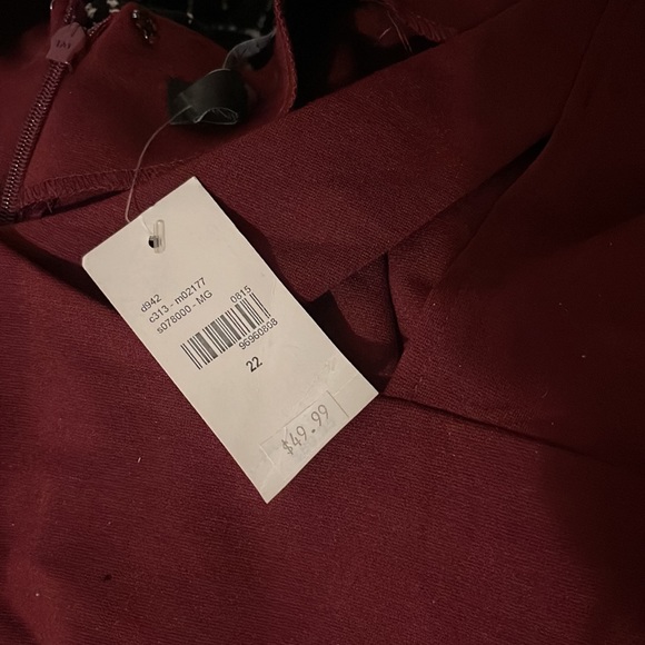 Lane Bryant Burgundy Dress - Picture 3 of 3